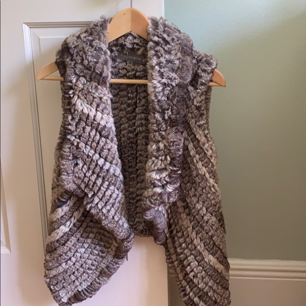 Bagatelle Faux Fur Vest XS NWOT